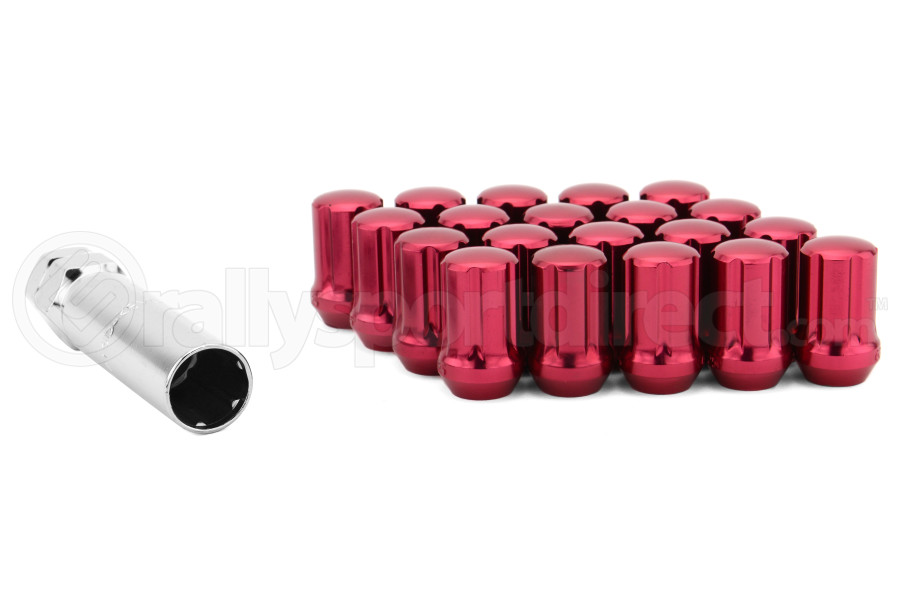 Gorilla Small Diameter Aluminum Closed End Red Lug Nuts 12x125