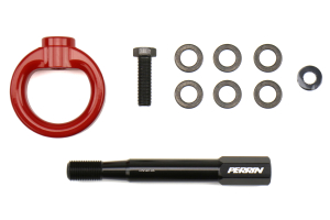 PERRIN Tow Hook Kit Rear Red - Scion FR-S 2013-2016 / Subaru BRZ 2013+ / Toyota 86 2017+