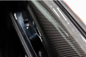OLM LE Carbon Fiber Interior Door Trim Cover Set - Toyota Supra 2020+