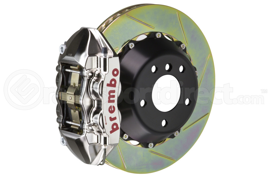 Brembo Gt R Systems 4 Piston Rear Big Brake Kit Nickel Plated Slotted Rotors