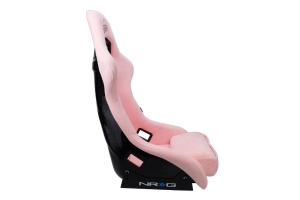 NRG Innovations FRP PRISMA Large Competition Seat Vegan Alcantara Pink - Universal