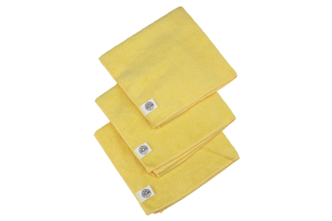 Chemical Guys Ultrafine Microfiber Towels Yellow (15inX15in) 3 Pack - Universal