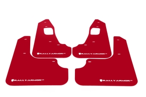 Rally Armor UR Mudflaps Urethane - Mitsubishi Evo X 2008-2015