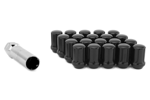 Gorilla Small Diameter Aluminum Closed End Black Lug Nuts 12x1.25 - Universal