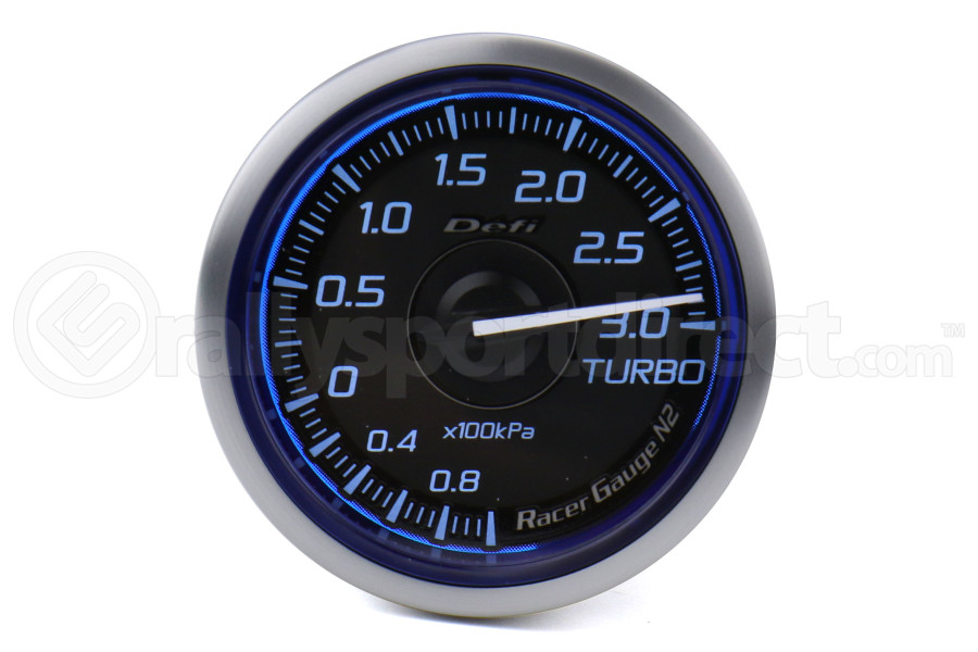 Defi DF Blue Racer N2 Boost Gauge Metric 52mm 3 Bar DF16101Rallysport Direct