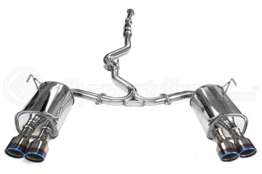 Invidia Q300 Cat Back Exhaust Titanium Tips Subaru Base