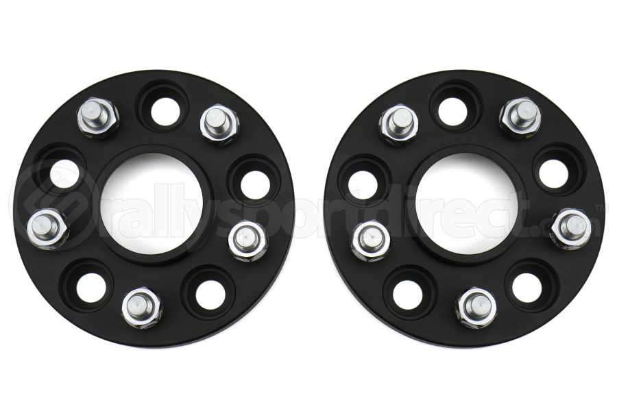 ISC Suspension Wheel Spacers 5x108 15mm Black Pair - Ford Models (inc. 2013+ Focus ST / 2016+ RS)