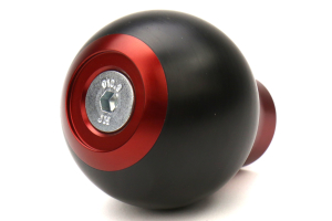 Autostyled 6 Speed Shift Knob Red W Black Delrin Center