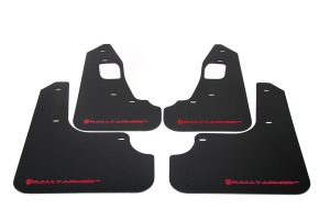 Rally Armor UR Mudflaps Urethane - Mitsubishi Evo X 2008-2015