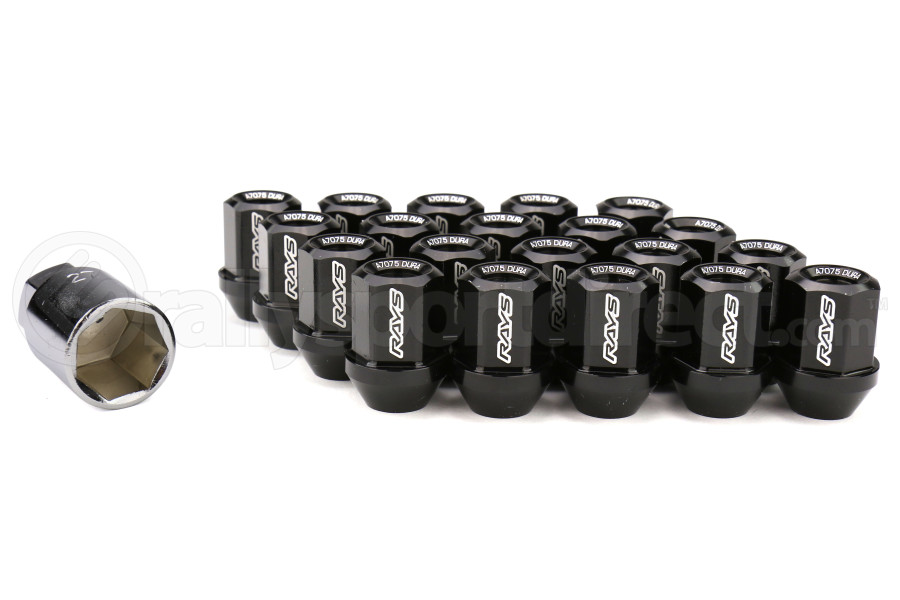 Volk Racing DuraNut L32 Straight Type Lug Nuts M12X150 Black
