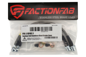 FactionFab Rear Stainless Steel Brake Lines - Volkswagen GTI 2015+