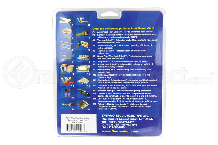 Thermo Tec Dual Layer Plug Wire Heat Shield (2 Pieces) (Part Number: 14200) Thermo Tec Dual Layer Plug Wire Heat Shield (2 Pieces) (Part Number: )