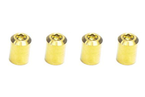Dress Up Bolts Titanium Valve Stem Bullet Design Caps - Universal