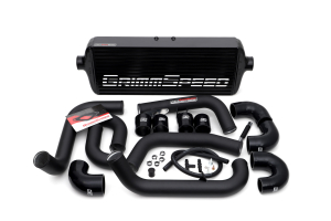 Grimmspeed Front Mount Intercooler Kit Black Core w/ Black Piping - Subaru STI 2008-2014