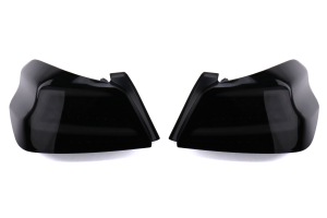 Spec-D Sequential LED Tail Lights Glossy Black Housing w/ Smoked Lens and White LED Bar - Subaru WRX / STI 2015 - 2020