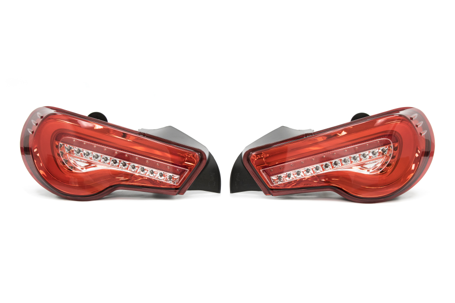 OLM VL Style Sequential Red Lens Tail Lights RC Edition - Scion FR-S 2013-2016 / Subaru BRZ 2013+ / Toyota 86 2017+