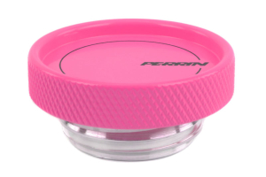 PERRIN Oil Fill Cap Round Style Hyper Pink - 2002-2022 Subaru WRX / STI / 2013+ BRZ / FR-S / 86 / GR86