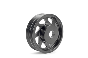 PERRIN Lightweight Crank Pulley w/o AC Black - Subaru WRX 2002 - 2014 / STI 2004 - 2020