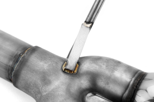 Nameless Performance Muffler Delete Double Wall Polished