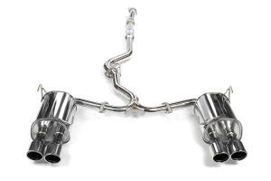 Invidia Q300 Cat Back Exhaust Stainless Tips - Subaru WRX/STI Sedan 2011-2014
