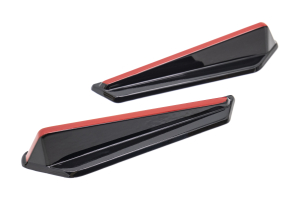 OLM Gloss Black Redline JDM Style Canards - Subaru WRX / STI 2015+