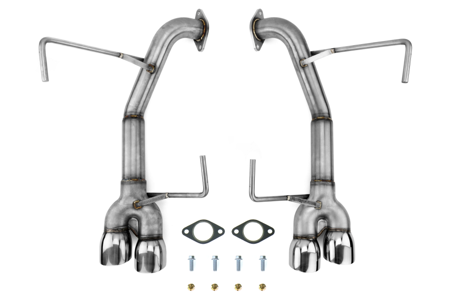 Nameless Performance Muffler Delete Double Wall Polished