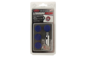 KICS Leggdura License Plate Lock Bolt Set Blue - Universal