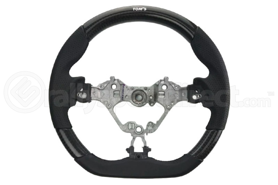TOMS Steering Wheel Carbon Fiber and Black Leather - Toyota 86 2017-2020