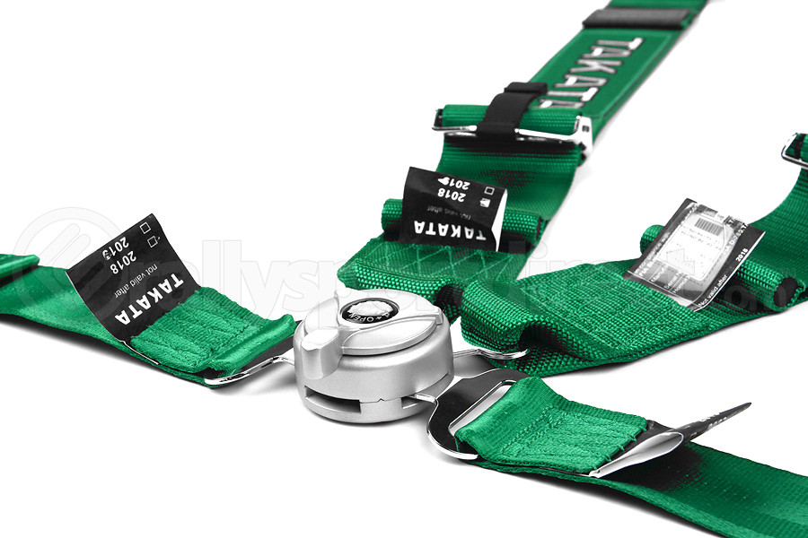 Takata Race 4 4-Point Harness Green Bolt-On (Part Number: 71001-H2) Takata Race 4 4-Point Harness Green Bolt-On (Part Number: )