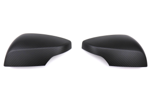 OLM S-line Dry Carbon Fiber Mirror Covers w/ Turn Signal Hole Matte - Subaru WRX / STI 2015+