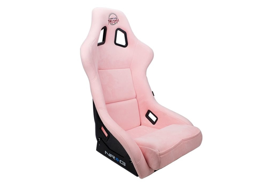 NRG Innovations FRP PRISMA Large Competition Seat Vegan Alcantara Pink - Universal