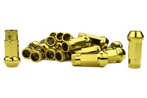 Muteki SR48 Chrome Yellow Open Ended Lug Nuts12X1.25 - Universal