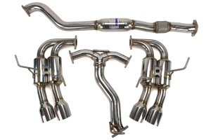 Invidia Gemini R400 Single Layer Cat Back Exhaust w/Stainless Steel Tips - Subaru WRX 2010-2014 / STI 2011-2014