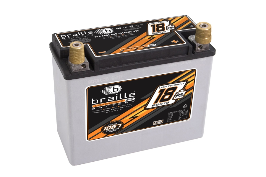 Braille Lightweight Advanced AGM Racing Battery B2618 Rallysport Direct