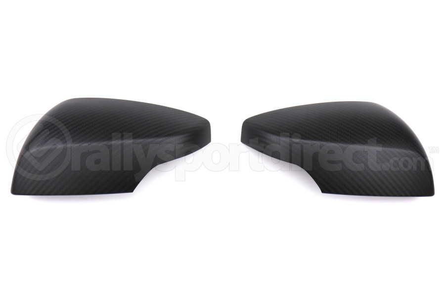 OLM S-line Dry Carbon Fiber Mirror Covers w/ Turn Signal Hole Matte - Subaru WRX / STI 2015+