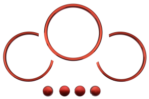 RSP Speedometer Trim Rings Red - Scion FR-S 2013-2016 / Toyota 86 2017