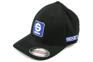 Sparco Hat Icon Black Large/XLarge FlexFit Tuning - Universal