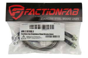 FactionFab Rear Stainless Steel Brake Lines - Subaru Impreza 1993-2001 w/ Rear Disc Brakes