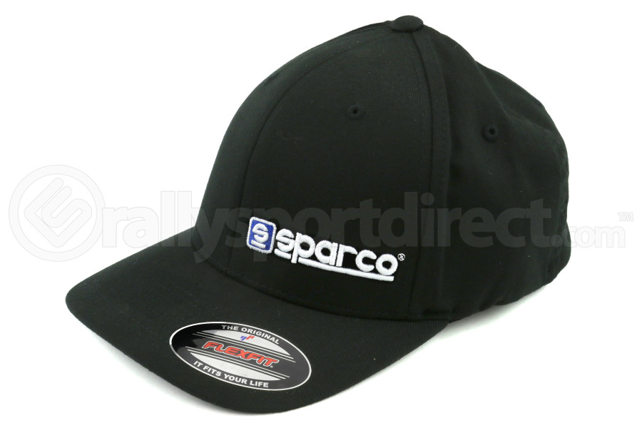 Sparco Hat Lid Black Large/XLarge FlexFit Tuning - Universal