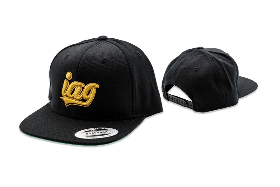IAG Snapback Hat w/ IAG Gold Script - Universal