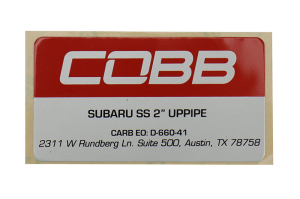 COBB Tuning Uppipe - Subaru Models (inc. 2006-2014 WRX / 2004+ STI)