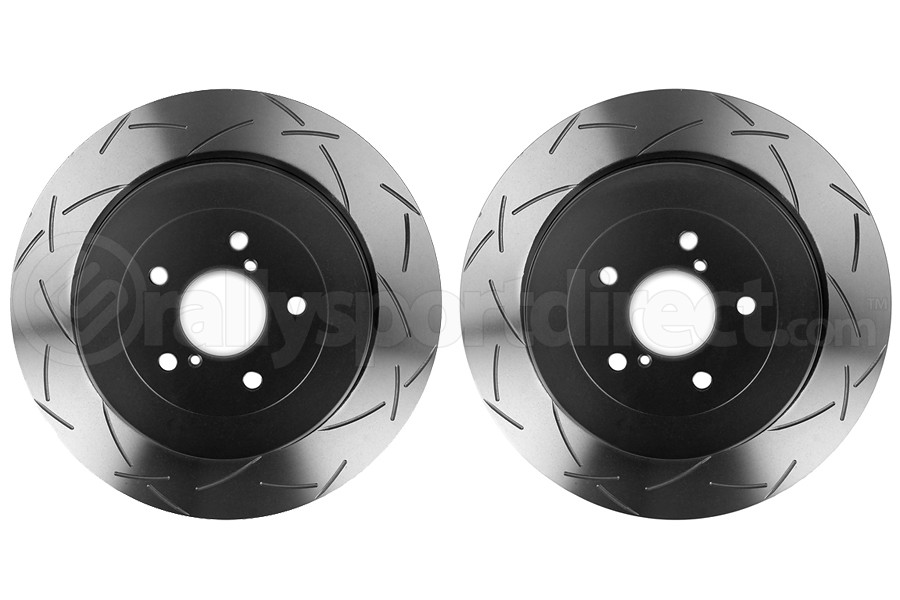 DBA 4000 Series TSlot Slotted Rotor Pair Rear Subaru WRX 20022007 42657SGRPRallysport Direct