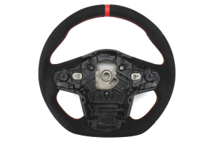 OLM Alcantara Pro Steering Wheel Alcantara with Red Stripe - Toyota Supra 2020+