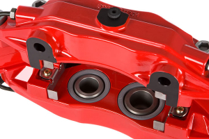 Stoptech ST-40 Big Brake Kit Front 355mm Red Slotted Rotors - Subaru Models (inc. 2002-2007 WRX)