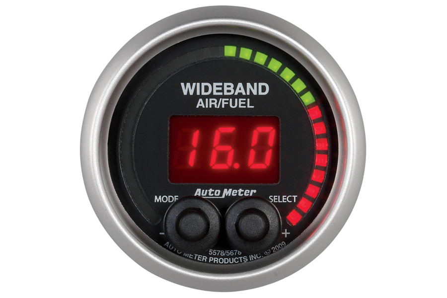 Autometer Elite Wideband AirFuel Ratio Gauge Digital 52mm 5678