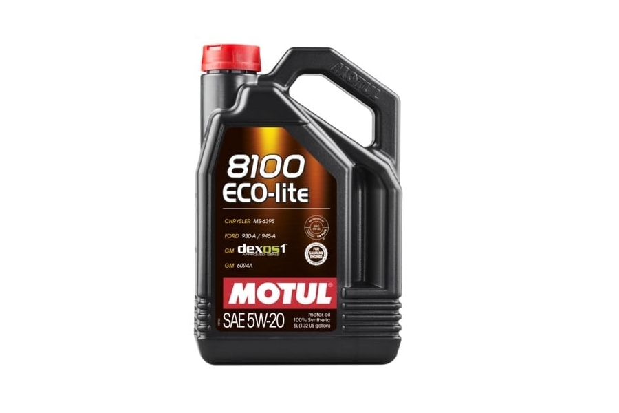 Motul 8100 Eco-Lite 5W20 Synthetic Oil 5L - Universal