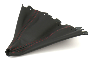 AutoStyled Black Leather Shift Boot w/ Red Stitching Short Shifter - Subaru WRX 2009-2014