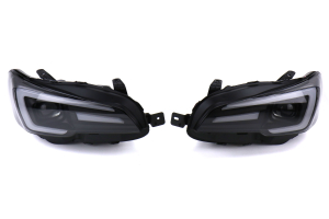 Spyder Apex LED Headlights for Halogen Fitted Vehicles Black - Subaru WRX / STI 2015-2020