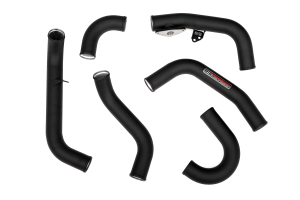 GrimmSpeed Front Mount Intercooler Kit Black Core w/ Black Piping - Subaru STI 2015 - 2020