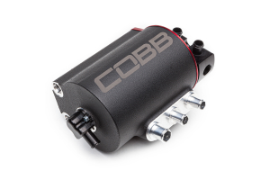 COBB Tuning Air Oil Separator Black/Red - Subaru Models (inc. 2008-2020 STI / 2008-2014 WRX)